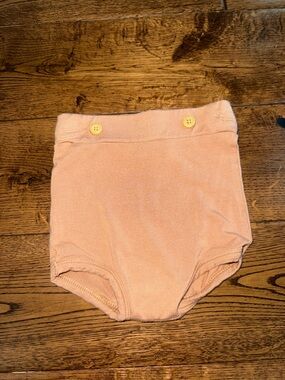 Kate Quinn Tan Gender Neutral Bamboo Bummies 6/12 Month
